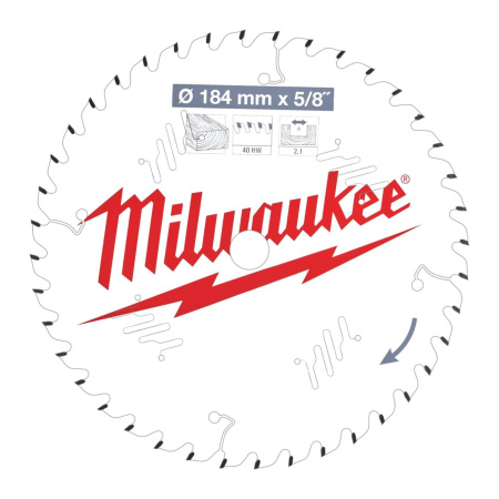 MILWAUKEE PYÖRÖSAHANT. W184X5/8X2,1X40