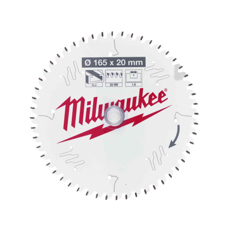 MILWAUKEE PYÖRÖSAHANT. A165X20X1,6X52