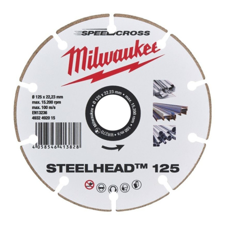 MILWAUKEE TIMANTLAIKKA DH STEEL HEAD 125