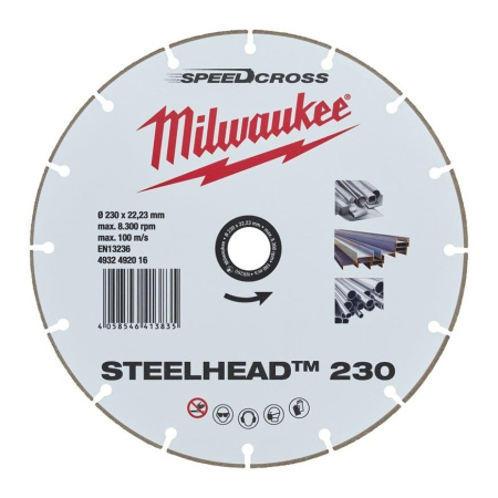 MILWAUKEE TIMANTLAIKKA DH STEEL HEAD 230