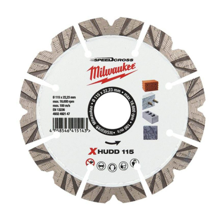MILWAUKEE TIMANTLAIKKA XHUDD 115MM