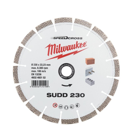 MILWAUKEE TIMANTLAIKKA SPD.CR SUDD 230MM