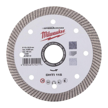 MILWAUKEE TIMANTLAIKKA SPD.CR DHTI 115MM
