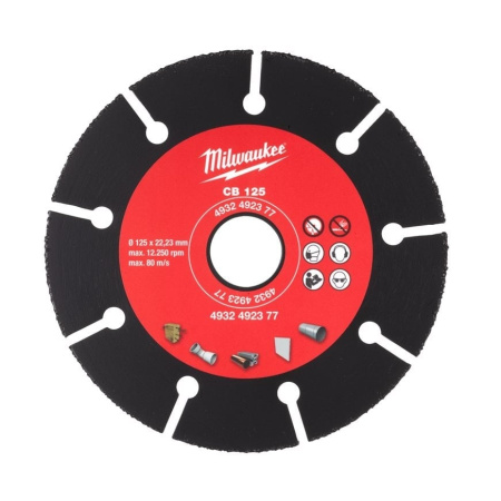 MILWAUKEE KARBIDITERÄ 125MM