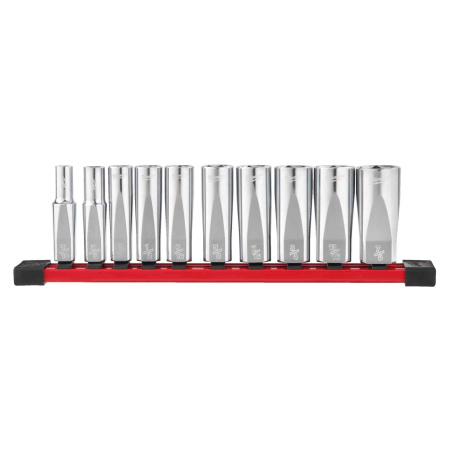 MILWAUKEE KROMIHYLSYT PITKÄ 3/8" IMP 10P