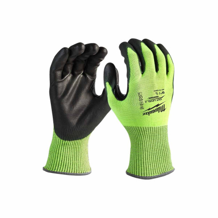 MILWAUKEE KÄSINEET HI-VIS CUT A - S/7 - 12P