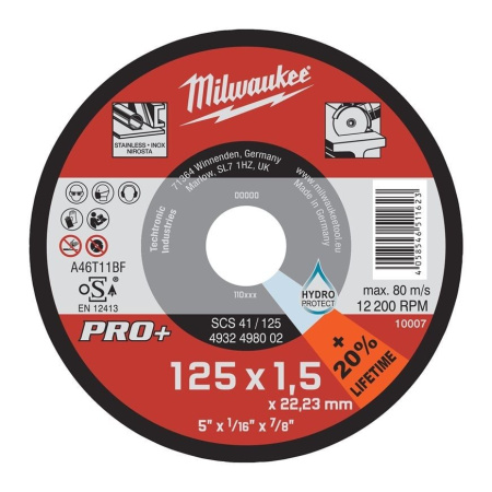 MILWAUKEE KATKAISUL SCS41/125X1,5 PRO
