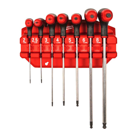 MILWAUKEE HEX-RUUVITALTAT T-KAHVALLA 7P