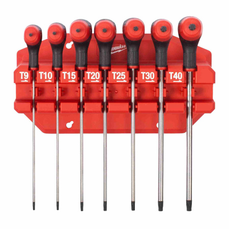 MILWAUKEE TORX-RUUVITALTAT T-KAHVALLA 7P