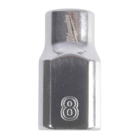 MILWAUKEE HYLSY 3/8" 12-KULMA LYHYT 8MM