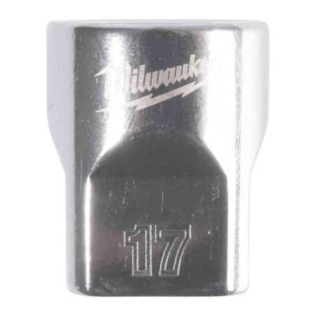 MILWAUKEE HYLSY 3/8" 12-KULMA LYHYT 17MM
