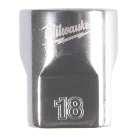 MILWAUKEE HYLSY 3/8" 12-KULMA LYHYT 18MM