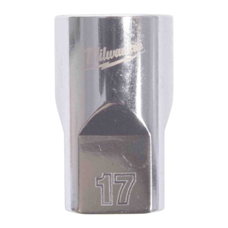 MILWAUKEE HYLSY 1/2" 12-KULMA LYHYT 17MM