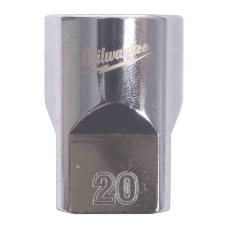 MILWAUKEE HYLSY 1/2" 12-KULMA LYHYT 20MM