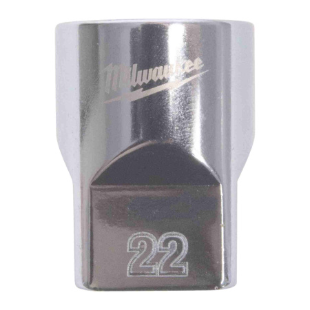 MILWAUKEE HYLSY 1/2" 12-KULMA LYHYT 22MM