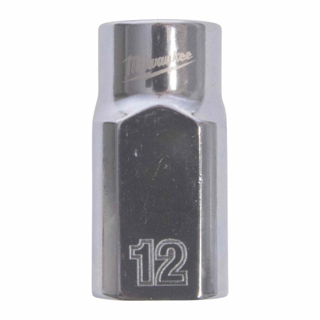 MILWAUKEE HYLSY 1/2" 12-KULMA LYHYT 12MM
