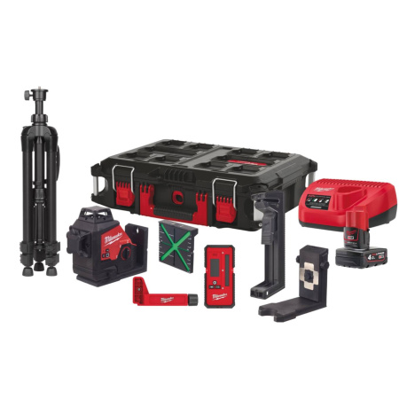 MILWAUKEE RISTILINJALASER M12 3PLKIT401P