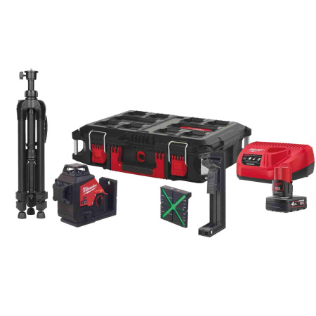 MILWAUKEE RISTILINJALASER M12 3PLSKIT-401P