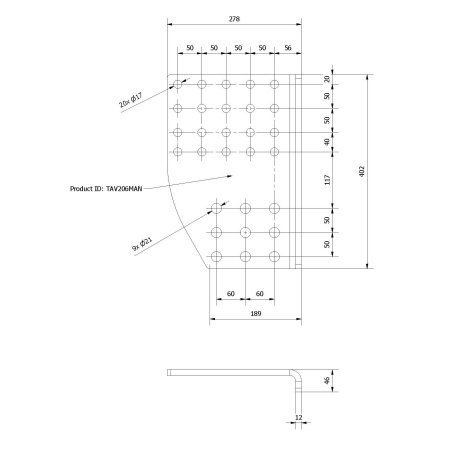 SIVULEVYPARI 40/50-50  B200/B220 VETOPALKKIIN