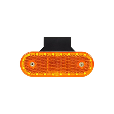 LED-ÄÄRIVALO KULMAKIINNIKKEELLÄ, KELTAINEN 12/24V (/62/)