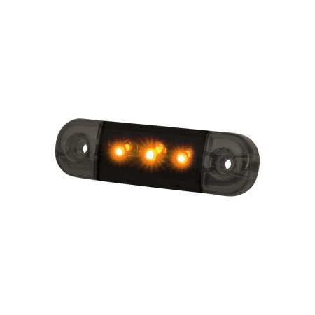 SLD DARK KNIGHT SLIM LYHYT ÄÄRIVALO KELTAINEN,KIRKAS/SAVULINS, 3-LED 84X10,4X24MM
