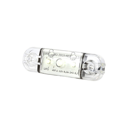 STRANDS LED-SIVUVALO KELTAINEN, KIRKAS LASI "SLIM" 9-36V IP68. E-HYVÄKSYTTY