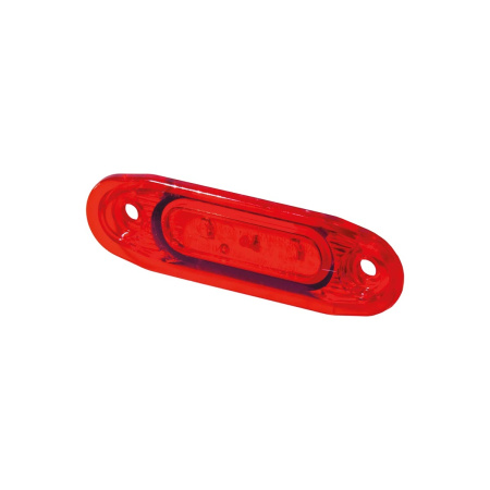 SLD LED-ÄÄRIVALO PUNAINEN 3-LED. 12/24V, 5M JOHTO. 