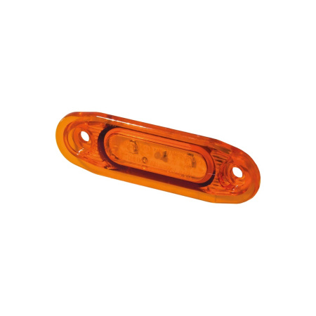 SLD LED-ÄÄRIVALO KELTAINEN, 3-LED. 12/24V, 5M JOHTO. 