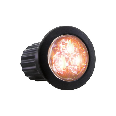 LED-TASOVILKKU,25MM REIKÄÄN/ UPOTETTAVA/TELINEASENNUS 40MM X 36MM,12-24V,3X3W ECE/R65 LUOKKA1