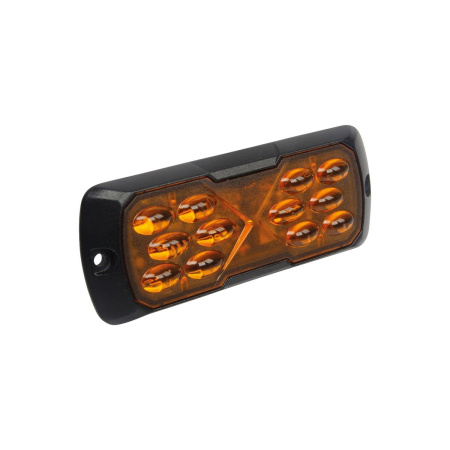 SLD TASOVILKKU 10-30V ECE R65 LUOKKA1, 12-LED, IP67. 114X44X13MM ("SLIM")