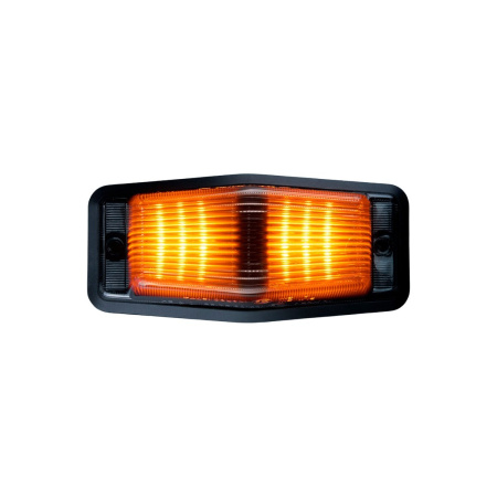 IZE LED BLACK BULLET DOUBLE BURNER,  ÄÄRIVALO/VAROITUSVALO, MUSTA, IP69K, 125X52X32MM