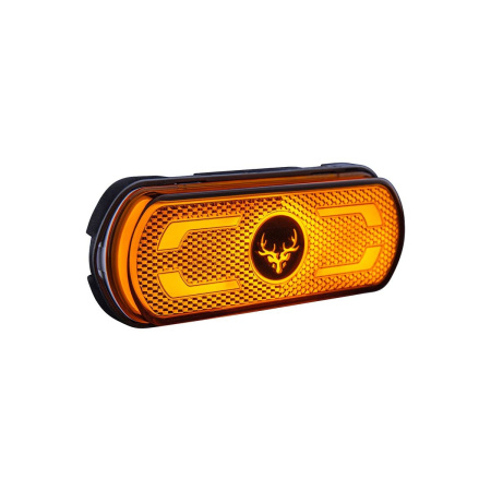 SLD FREEDOM GROUND LINE ÄÄRIVALO/SIVUVILKKU ORANSSI 10-32V (134X47X53MM) JOHTO 0,5M