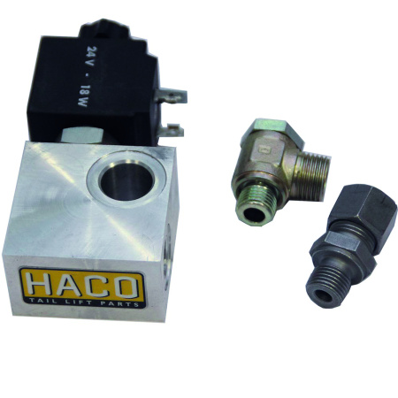 HACO VENTTIILILOHKO + VENTTIILI 24V, BEHRENS EUROLIFT, MBB-PALFINGER