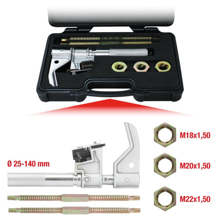 KS TOOLS KIERREKORJAUSSARJA SISÄ- JA ULKOKIERTEILLE, 25-140MM, 6-OS 