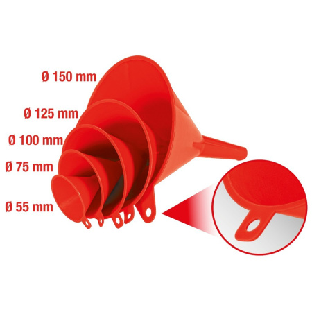 KS TOOLS SUPPILOSARJA, 5-OS, Ø 55-150 MM
