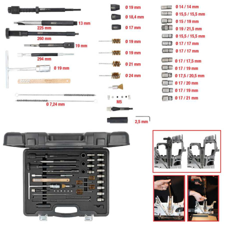 KS TOOLS SUUTINPESÄN PUHDISTUSSARJA, 40-OS.