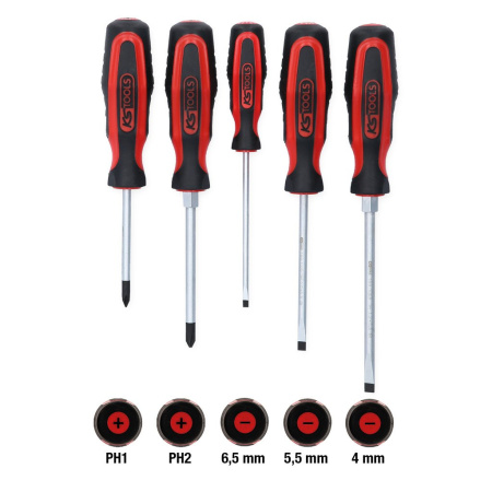 KS TOOLS ERGOTORQUEPLUS RUUVIMEISSELISARJA, 5-OS