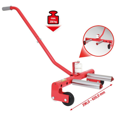 KS TOOLS RASKAANKALUSTON PYÖRÄNOSTIN, 250KG, 6,5" - 22,5" RENKAILLE