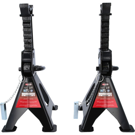 KS TOOLS TERÄKSINEN AKSELIPUKKIPARI 2 X 3T PIKALUKITUKSELLA, MIN-MAX: 276-420MM
