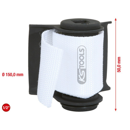 KS TOOLS SUODATINAVAIN HIHNAMALLI 1/2" VÄÄNTIÖLLÄ, Ø 150 MM 