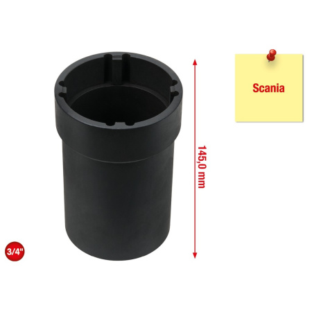 KS TOOLS 3/4" AKSELIMUTTERIAVAIN 4 TAPILLA, SCANIA, 76X70X6,5MM