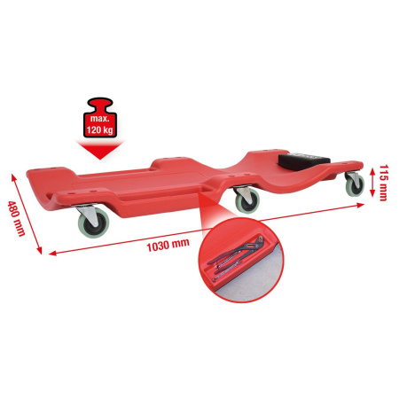 KS TOOLS ASENTAJAN ALUSTA 120KG, 1030X480X115MM