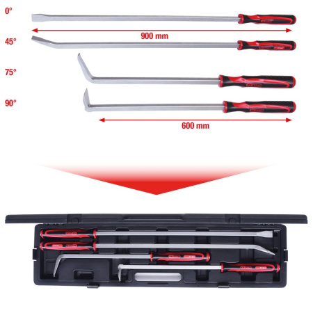 KS TOOLS VÄÄNTÖRAUTASARJA XL 600/900MM, 4-OS. 