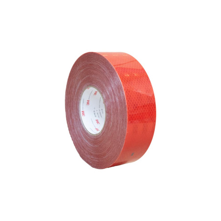 3M ÄÄREISMERKINTÄTEIPPI PUNAINEN 55MM ECE104 50M/RULLA, KOVAT PINNAT