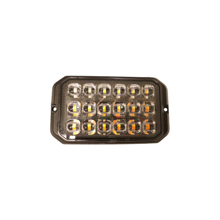 LED-TASOVILKKU 18W 10-30V ECE R10/R65 CLASS II 125,5X17X71,5MM IP69K