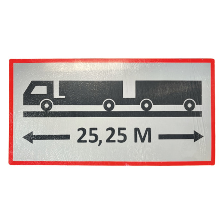 VAROITUSKILPI 25,25M HEIJASTAVA 1000X500X1,8MM
