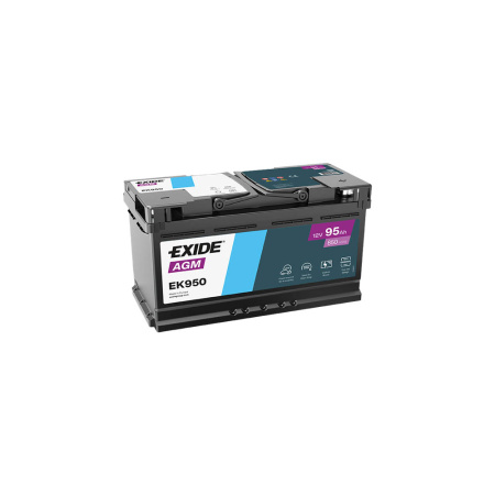 EXIDE AKKU  95AH/850A AGM, 353X175X190, -/+ START STOP