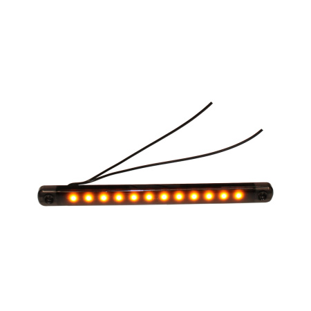 LED-ÄÄRIVALO SLIM"BLACK" KELTAINEN 238X21X10,4MM, RUUVIVÄLI 213,4MM