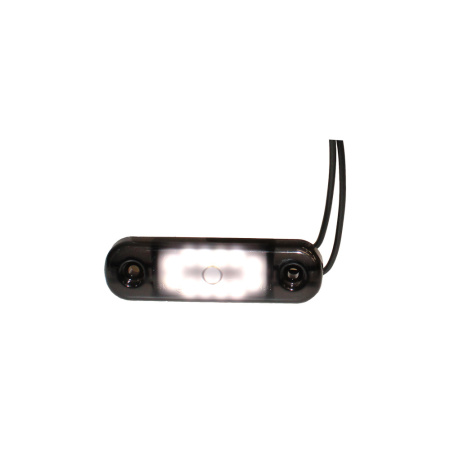 LED-ÄÄRIVALO SLIM"BLACK" 12-LED VALKOINEN 84X24X10,4MM, RUUVIVÄLI 61MM
