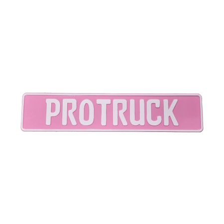 PROTRUCK ALUMIININEN "REKISTERIKILPI" VAALEANPUNAINEN 520X110MM